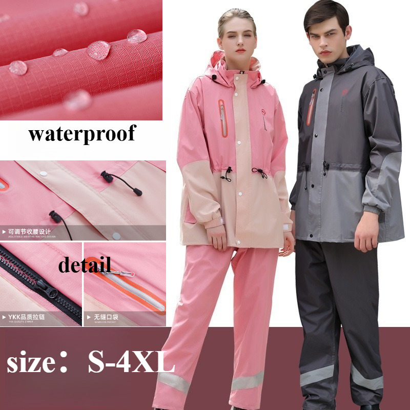 Motorcycle Rain Suit - Motosiklet Sürücüsü Yağmurluk Seti Erkekler ve