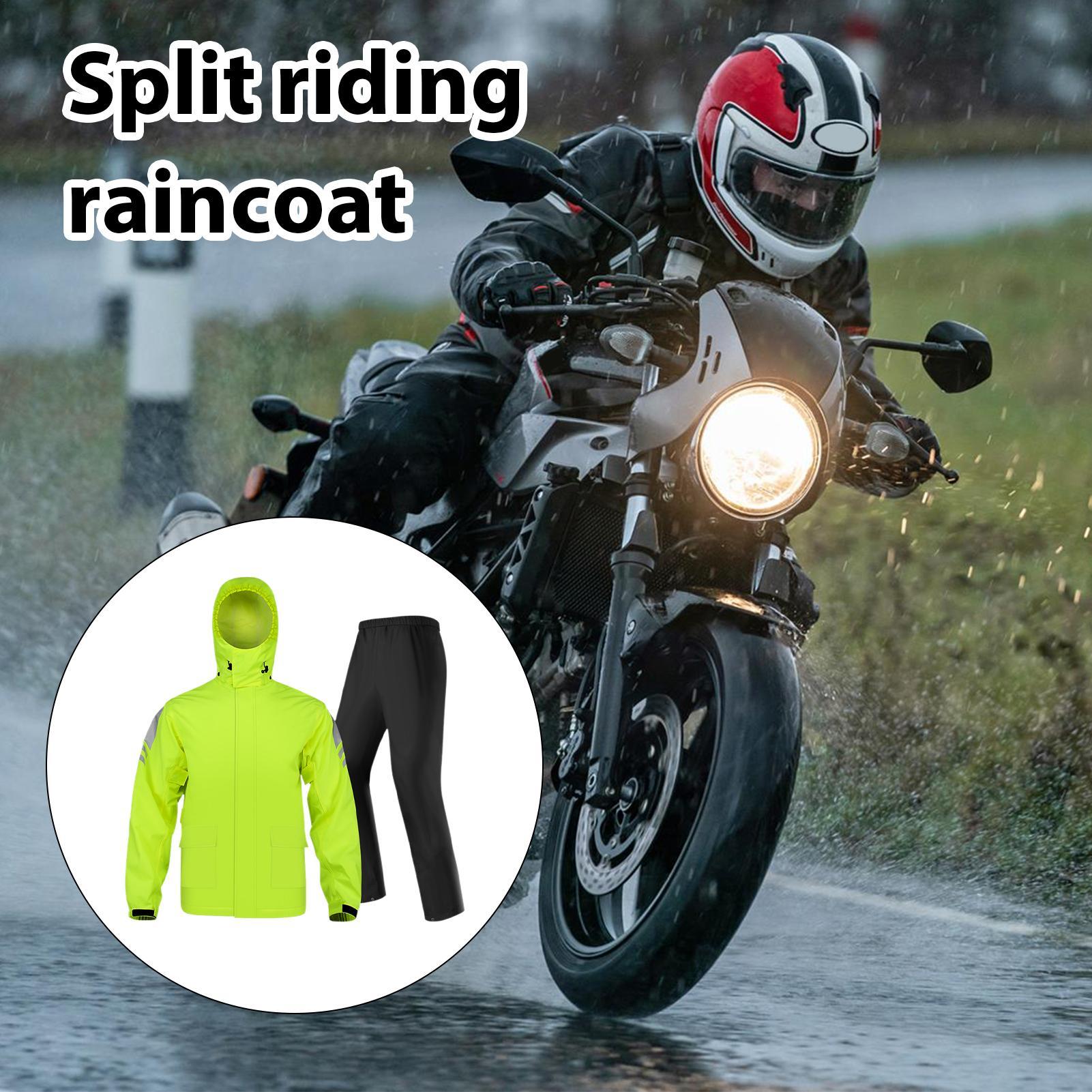 Motorcycle Rain Suit - Erkekler için su geçirmez yağmurluklar nefes