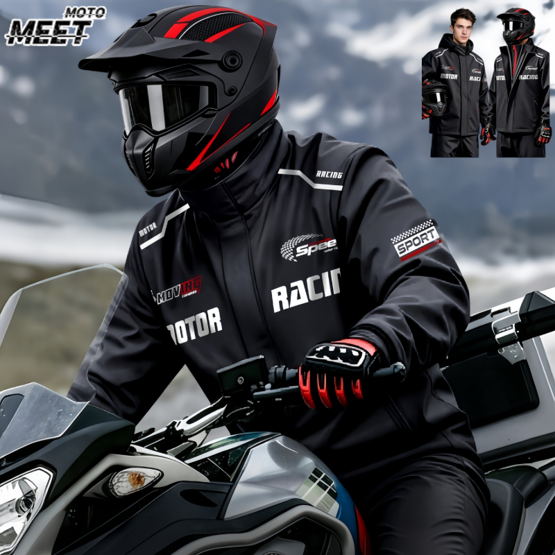 Motorcycle Rain Suit - Motosiklet Yağmurluğu, İki Parçalı Yağmurluk Ceket