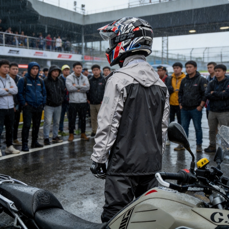 Motorcycle Gear Rain - MOBAIDAO Yetişkin Unisex Motosiklet Yağmurluk, Su