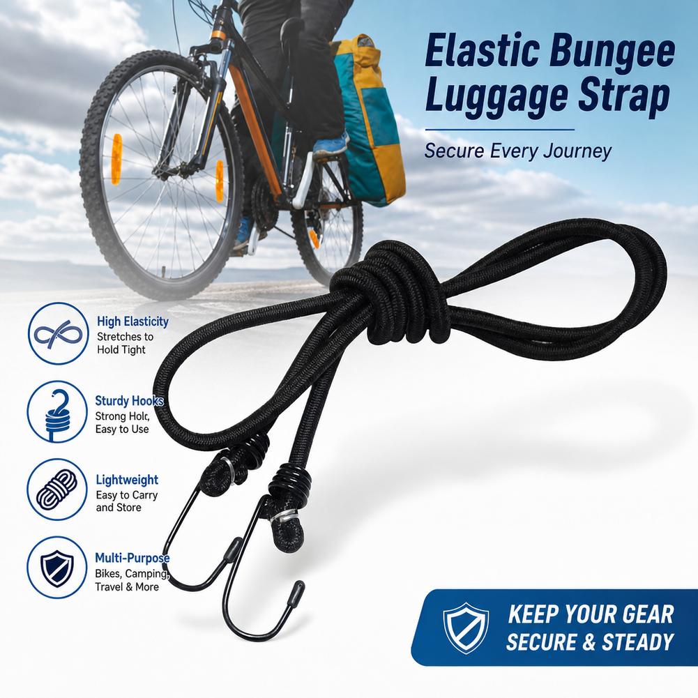 Motorcycle Gear Wall Mount - Bungee Kordonları Yüksek Esneklikli Bağlama İpi
