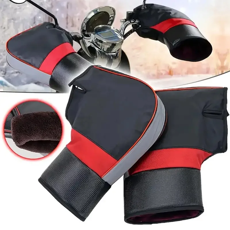 Motorcycle Gear Icon - Motosiklet gidonu manşonları kalın sıcak yağmur