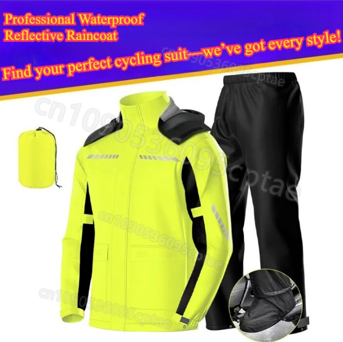 Motorcycle Rain Suit - Su Geçirmez Ayrık Motosiklet Yağmurluğu –