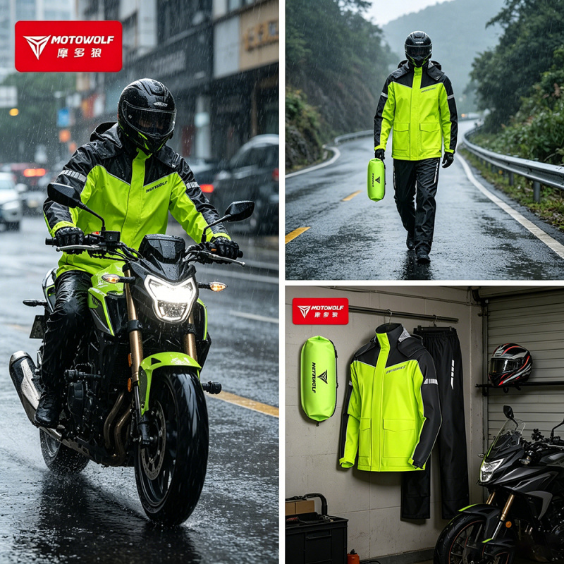 MOTOWOLF Motosiklet Yağmurluk  - Motorcycle Gear Rain incelemesi ve fiyatı