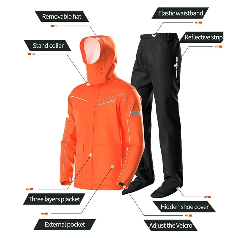 Bölünmüş Motosiklet Yağmurluk  - Motorcycle Rain Suit incelemesi ve fiyatı